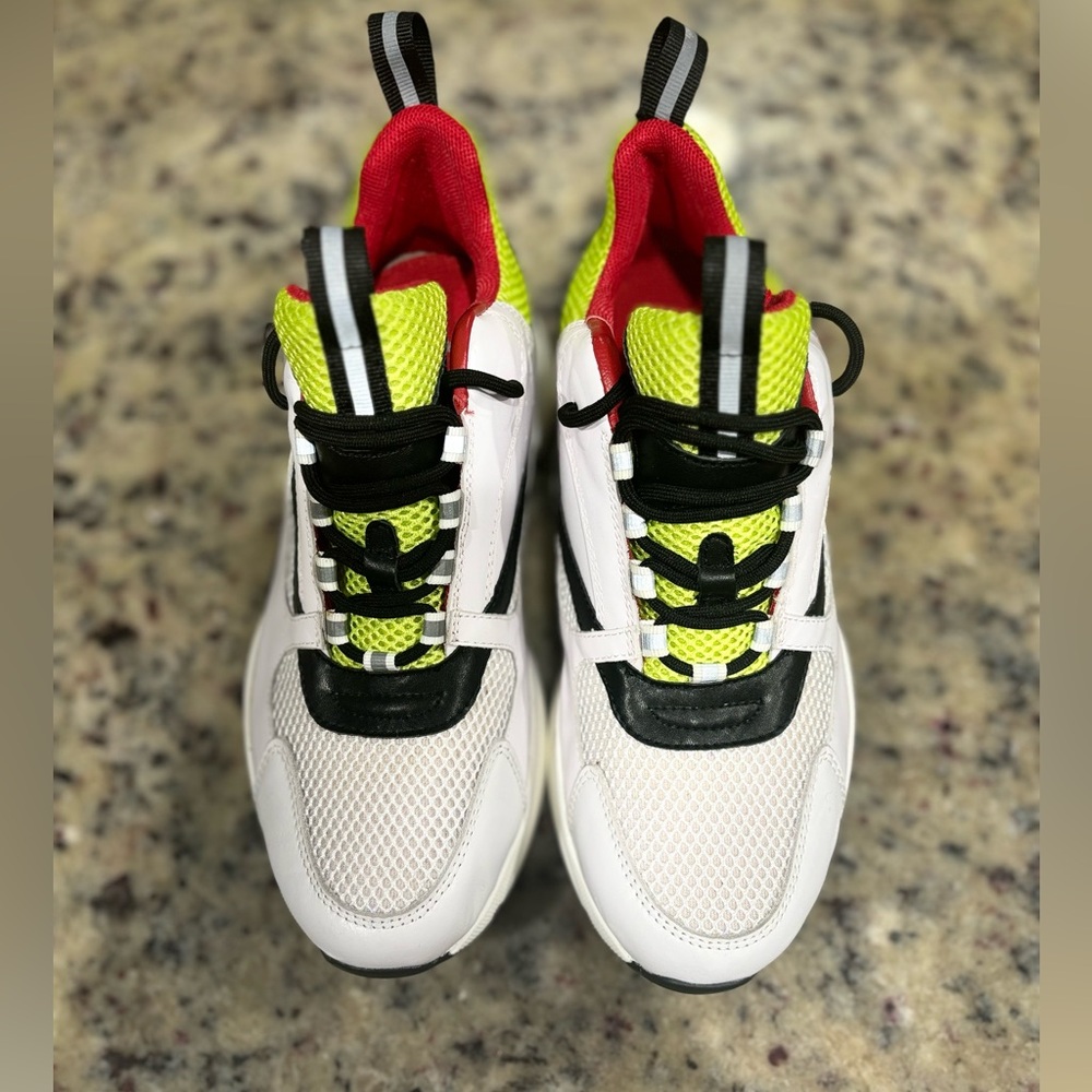 COPY DIOR B22 GREEN YELLOW WHITE SNEAKER SZ 7.5 (41) - Picture 3 of 12